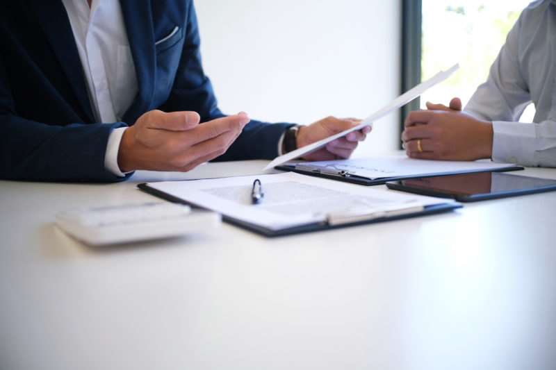 a Charleston, SC, personal injury lawyer walking a client through their claim