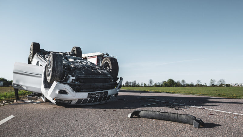 A rollover accident could leave you with medical debt.